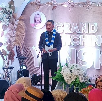 Hadiri Peluncuran Kantor dan Produk Kosmetik Yunsky, Taufan Pawe Pesankan Berdayakan Tenaga Kerja Lokal