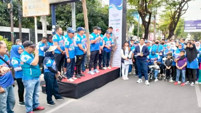 Kegiatan Jalan Sehat dalam Rangka memperingat HUT PDAM Kota Makssar ke-98. (Istimewa)