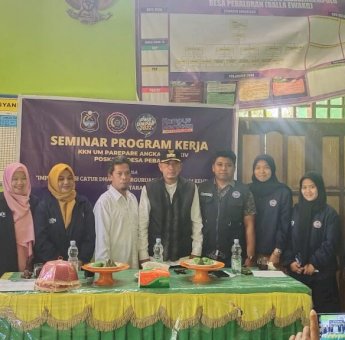 Mahasiswa KKN Umpar di Desa Pabaloran Gelar Seminar Program Kerja