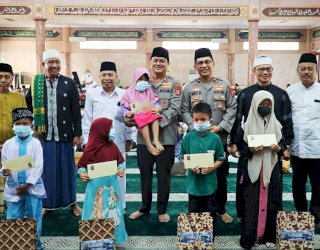 Sambut Hari Raya Idul Yatama, Polda Banten Adakan Santunan Anak Yatim