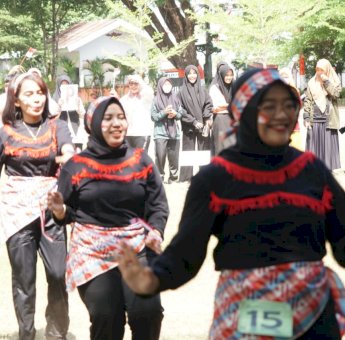 Pemkab Gowa Ramaikan HUT ke-77 Kemerdekaan RI Dengan Lomba Senam Antar SKPD