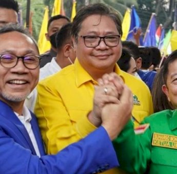 Golkar, PAN dan PPP Daftar Bareng ke KPU, Solid Sambut Pilpres 2024