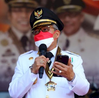 Wali Kota Parepare Persembahkan Lagu Nasional Usai Pimpin Upacara HUT RI ke-77