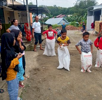 Turut Meriahkan HUT RI ke-77, Warga Perumahan Mawar Mangkawani Resident Gelar Lomba