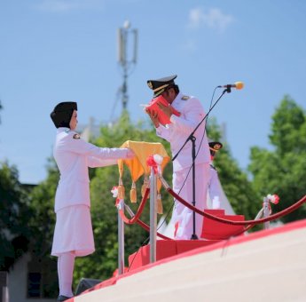 Upacara Peringatan HUT Kemerdekaan RI Ke-77 Tingkat Kabupaten Soppeng Berlangsung Hikmat