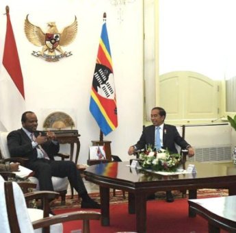 Presiden Jokowi Bertemu Raja Eswatini Bahas Peningkatan Kerja Sama Ekonomi