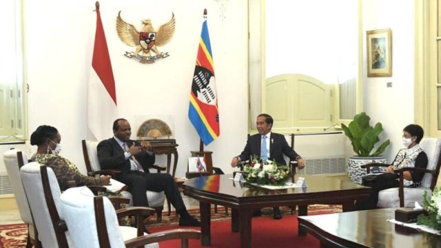 Presiden Jokowi dan Raja Eswatini (Istimewa)