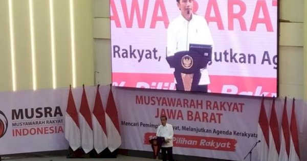 Presiden Jokowi : Tolong Saya Dibisiki Hasil Capres Musra