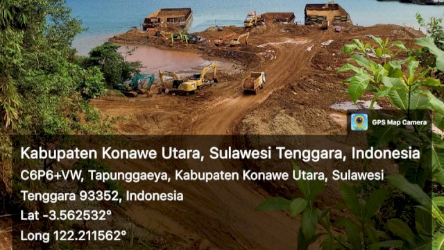 Potret Tersus II PT Cinta Jaya yang berlokasi di Desa Tapunggaya, Kecamatan Molewe Konawe Utara, Sultra. (Sumber: istimewa)