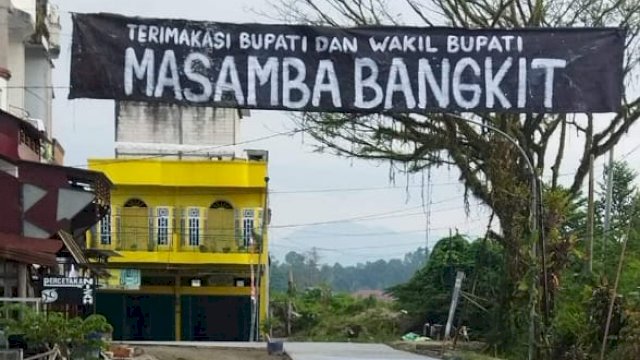 Salah satu ruas jala dalam Kota Masamba yang dikerjakan oleh Pemda Luwu Utara. (ist)
