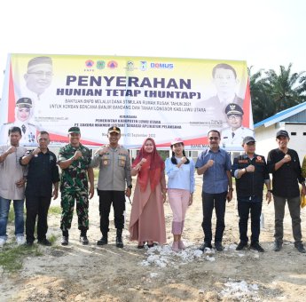 Tuntas, Semua Penyintas Banjir di Baebunta dan Sabbang Telah Memiliki Huntap