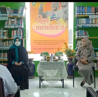 Ketua TP PKK Parepare Erna Rasyid Taufan Kampanyekan Program Gemar Membaca