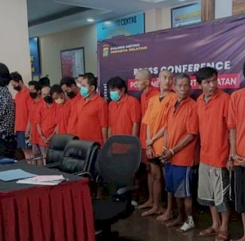 Polisi Bekuk 16 Tersangka Judi dan Narkoba di Jaksel