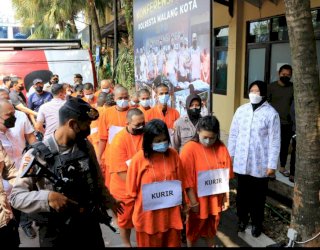 Operasi Tumpas Narkoba Semeru Polresta Malang Kota Ungkap Belasan Kasus, 19 Tersangka Diamankan