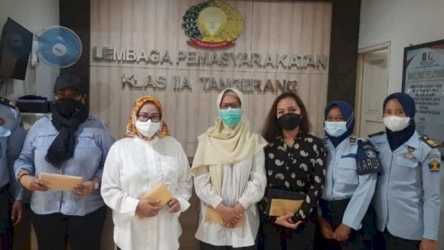 Empat Narapidana mendapat Pembebasan Bersyarat (PB) di Lapas Kelas II A Tangerang (Foto : Istimewa)