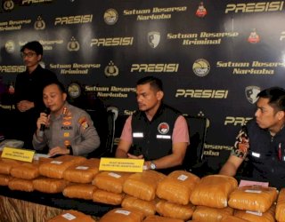 1,2 Ton Ganja Berhasil Diamankan Dari Jaringan Lintas Provinsi, 1 Tersangka Masuk DPO