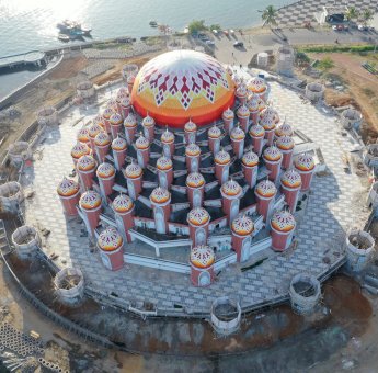 Rp45 Miliar Untuk Pembangunan Masjid Kubah 99 Berlanjut, Pengerjaan Menara dan Pelataran