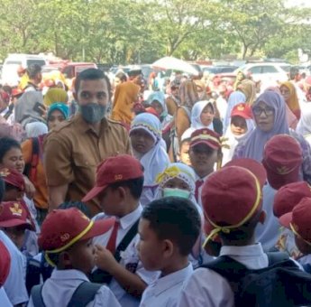 Ribuan Siswa SD Semarakkan HKGN ke-12 di Jeneponto Diklaim Pecahkan Rekor Muri