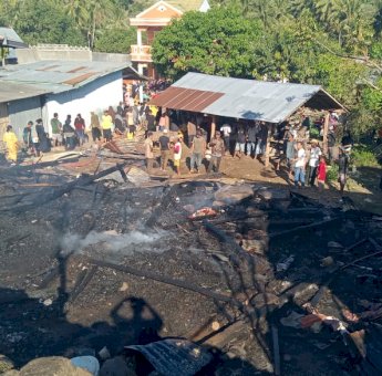Kebakaran di Jeneponto Hanguskan 3 Rumah dan 1 Korban Tewas