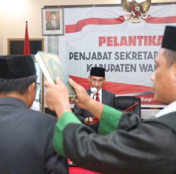 Lantik Penjabat Sekda Wakatobi, Bupati Haliana Titip Pesan Ini
