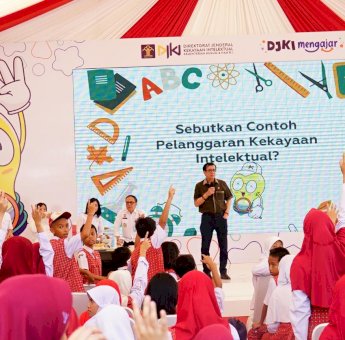 Menkumham Yasonna Laoly Beri Pemahaman ke Siswa Tentang Kekayaan Intelektual