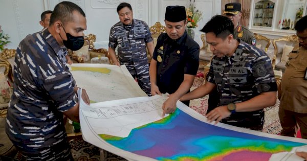 Gubernur Sulsel Dukung Survei dan Pemetaan Hidro-oseanografi Pushidrosal TNI AL di ALKI II