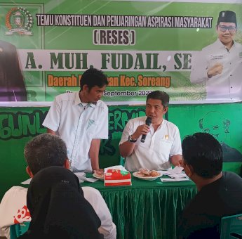Anggota Komisi II DPRD Parepare Andi Fudail Jaring Aspirasi Warga Soreang, Siap Kawal Hingga Terealisasi