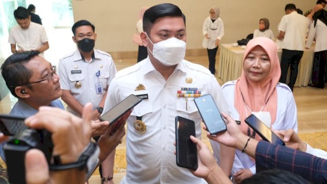 Bupati Gowa, Adnan Purichta Ichsan saat menghadiri Rapat Koordinasi GG-PP-TPPO dan Launching DRPPA di Hotel Claro Makassar, Rabu (7/9/2022). (Foto: Istimewa)