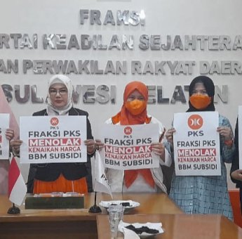 Bebani Rakyat, Fraksi PKS DPRD Sulsel Komitmen Tolak Kenaikan Harga BBM