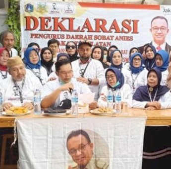 Warga Jaksel Deklarasikan Dukung Anies Baswedan Jadi Capres 2024