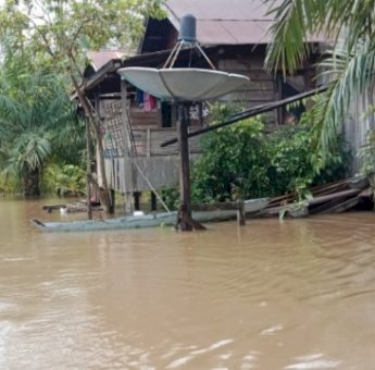 Hampir Dua Minggu Terendam Banjir, Warga di Kecamatan Kota Besi Diimbau Waspada Penyakit Kulit