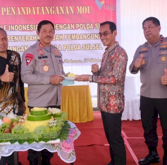 Kapolda Sulsel Apresiasi PT Vale Hibahkan Lapangan Sepakbola Pallawa