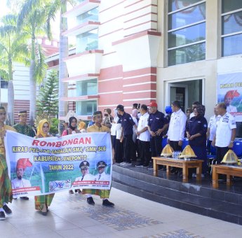 HUT Sulsel ke-353, Bupati Jeneponto Kirab Pelajar Sepanjang Lima Kilometer