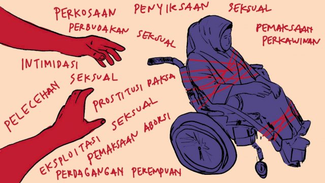 Ragam kekerasan seksual perempuan penyandang disabilitas. (Muh. Irham)