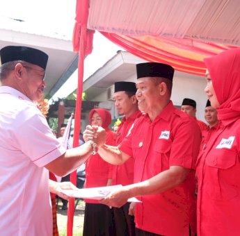 Ketua PMI Gowa Lantik Pengurus Bajeng, Warga: Teruslah Bekerja untuk Kemanusiaan