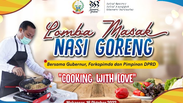 Gubernur Andi Sudirman Bersama Forkopimda akan Lomba Memasak Nasi Goreng
