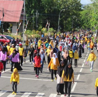 Sinjai Menguning, Ribuan Masyarakat Ramaikan Jalan Sehat Partai Golkar