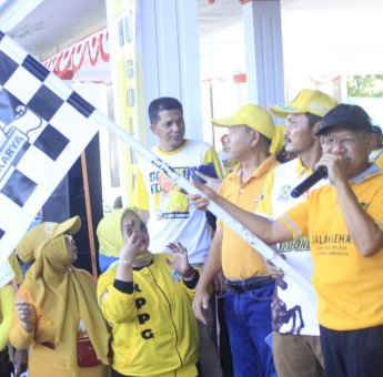 Ribuan Warga Jeneponto Ramaikan Jalan Sehat HUT ke-58 Partai Golkar