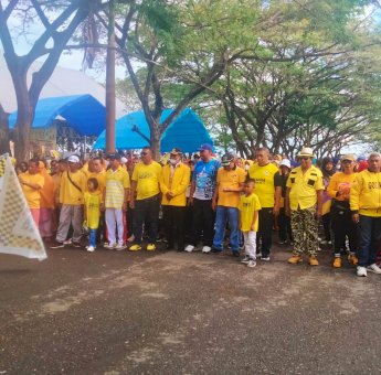 Gelar Jalan Santai, Natsir Ido Optimis Menangkan Golkar di Muna