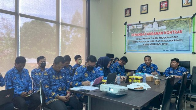 Pemaparan program prioritas dan capaian kinerja tahun 2021 Dinas PUPR Luwu Timur.