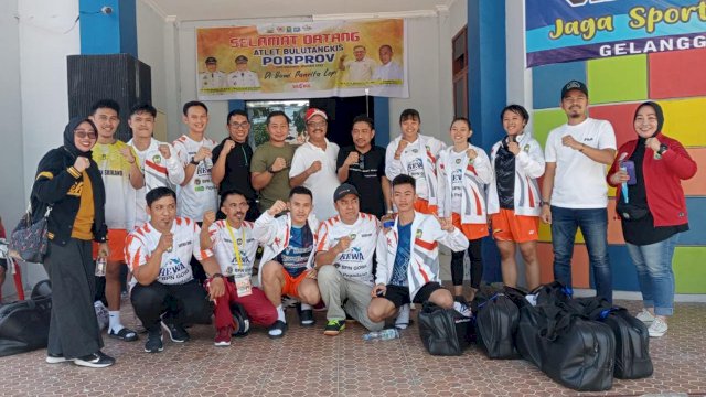 Kontingen Kabupaten Gowa untuk sementara berhasil meraih 40 medali pada pagelaran Porprov Sulsel. (Dok. Humas Gowa)