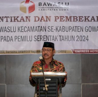Wabup Gowa: Panwascam Harus Mampu Tekan Pelanggaran Tahapan Pemilu 2024
