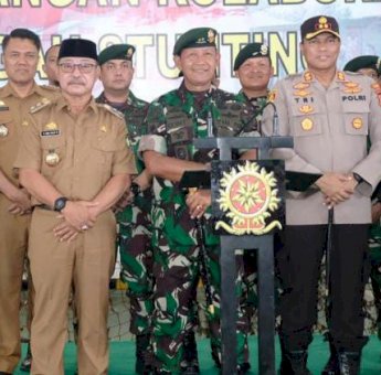 Komitmen Turunkan Prevalensi Stunting, Pemkab Gowa Gandeng Divif 3 Kostrad