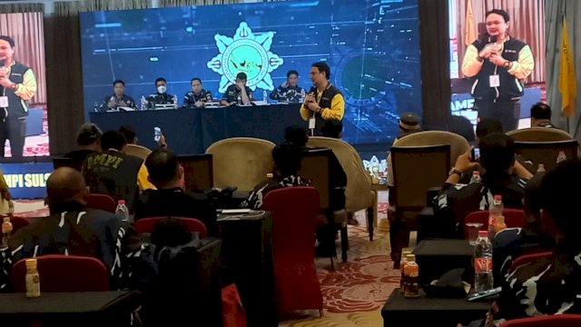 Suasana pembukaan Musyawarah Daerah (Musda) ke-IX AMPI Sulsel di Swiss-Belhotel Makassar, Minggu (9/10/2022). (Foto: Istimewa)