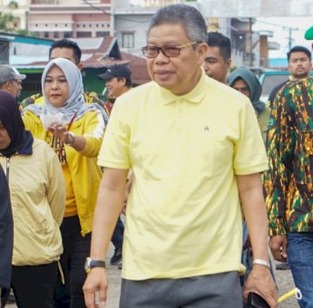 HUT Golkar ke-58, Kader se-Sulsel Kompak Gelar Jalan Santai Banjir Hadiah