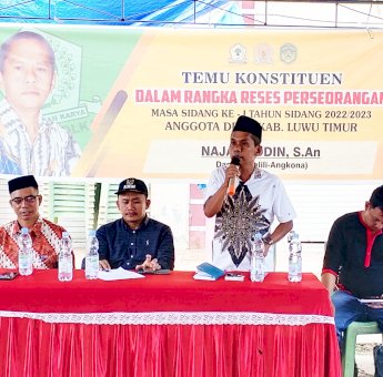 Najamuddin Gelar Reses di Pasar Sentral Malili, Kades Baruga Minta Pokir Benahi Pasar