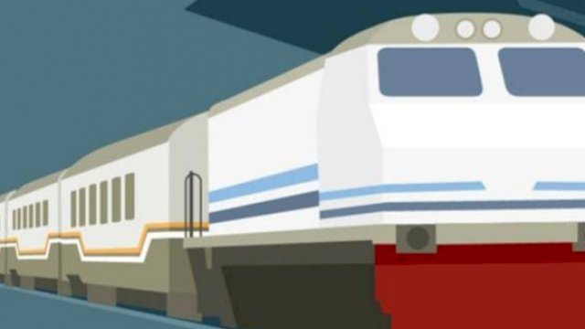 Ilustrasi jalur kereta api.