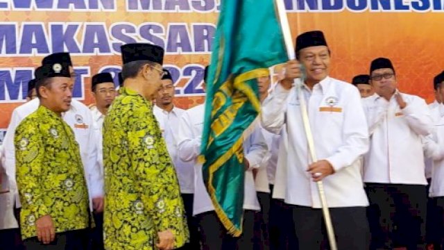 Suasana pelantikan pengurus DMI Kota Makassar periode 2022-2027 di Hotel Horison Ultima, Makassar, Sabtu (17/9/2022). (Foto: Istimewa)
