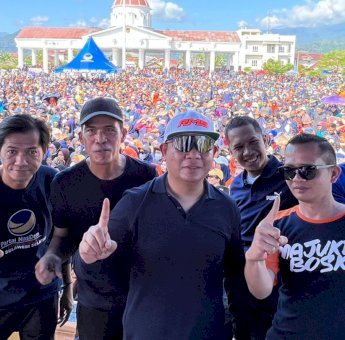 Meriah, Peserta Jalan Sehat Restorasi NasDem Palopo Dibanjiri Lautan Manusia