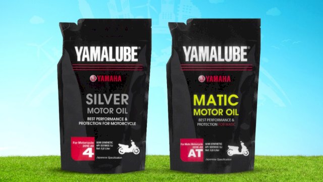 Demi mengurangi limbah plastik dan emisi karbon, Yamaha meluncurkan Yamalube kemasan Eco Pouch. (Foto: Istimewa)